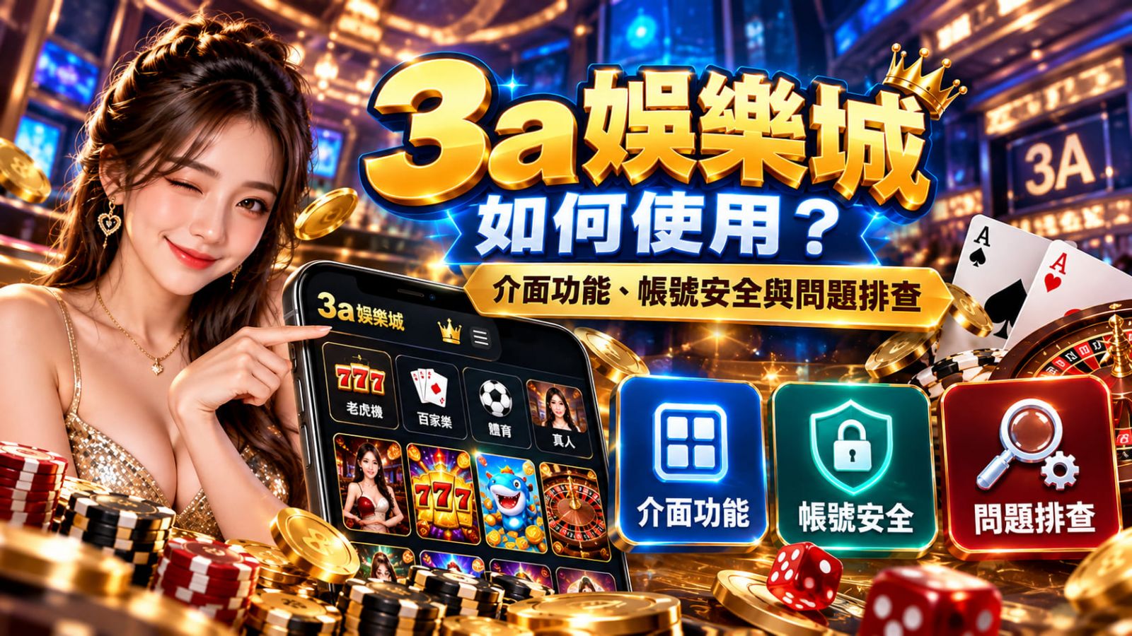 3A娛樂城介面有哪些功能？快速了解操作選單與常見使用問題！
